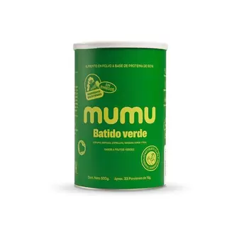Batido Verde Mumu Sabor Frutos Verdes X 500G