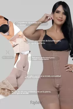 FAJA SHORT MEDIA PIERNA CUATRO BROCHES REF. 022531