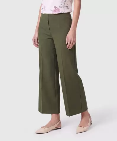 Pantalón Culotte De Tiro Alto Mujer