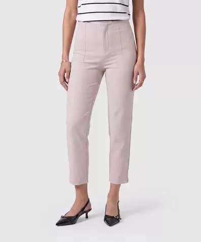 Pantalón Ajustado De Tiro Alto Mujer