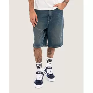 Short Check-5 Baggy Denim