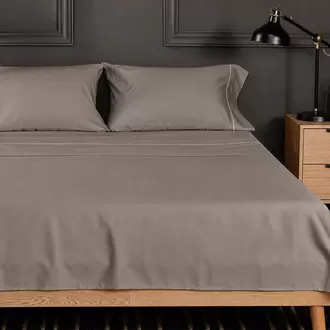 Juego de Sábanas Hotel Experience 400 Hilos 100% Algodón Menfis Moca