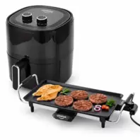 Combo Freidora De Aire Masterfryer y Plancha Asadora Rectangular