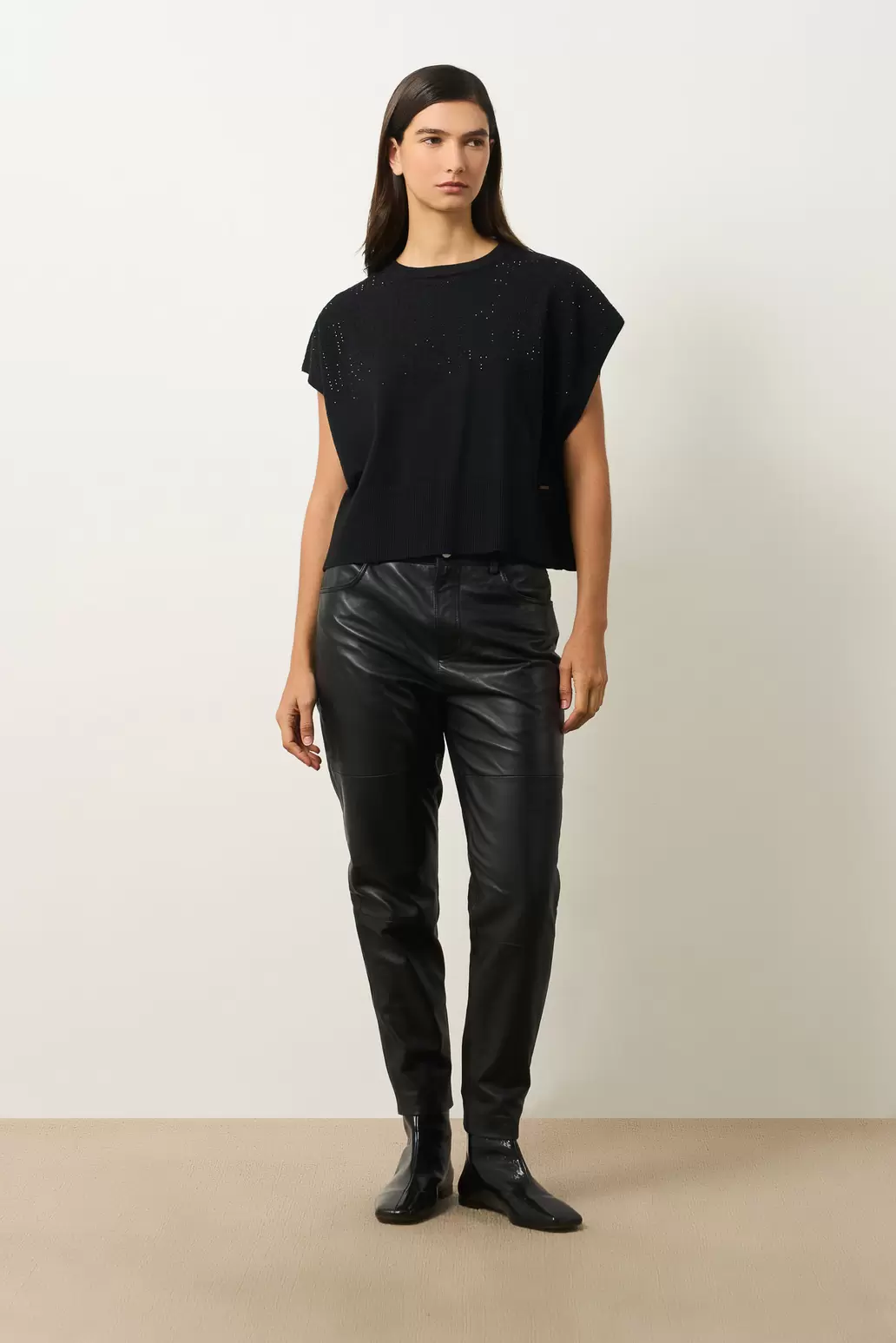 Top tejido Atacama para mujer oversized