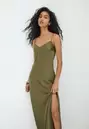 Vestido midi satén