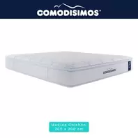 Colchón Comodisimos Soft Motion King (200 x 190 cm) + 2 almohadas + protector