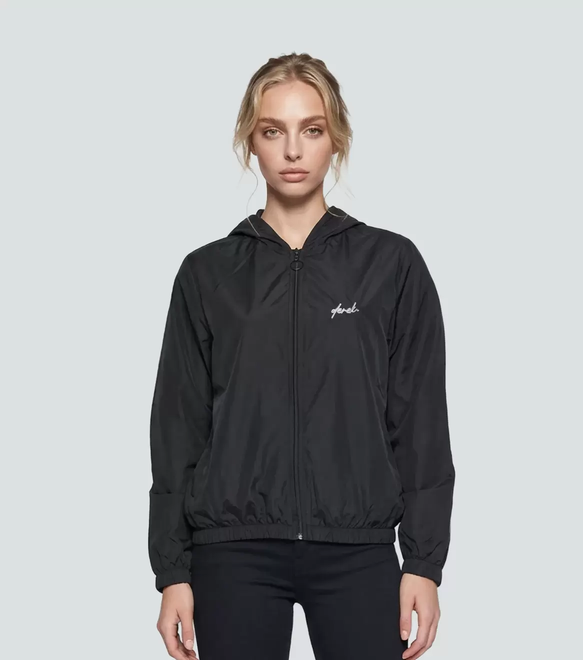 Chaqueta Rompevientos Para Mujer Unicolor Natasha Derek