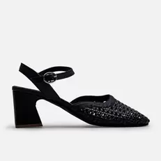 Tacones calista de sintético para mujer - Negro
