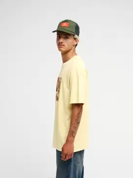 Bob Marley Redemption Camiseta de manga corta Amarillo Hombre