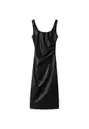 Vestido midi efecto piel