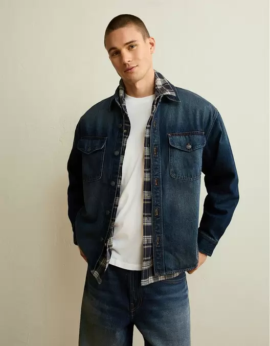 AE x Lamine Yamal Sobrecamisa en Denim