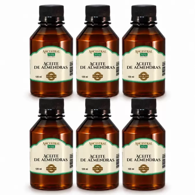 Pack Aceite de Almendras Dulce 120 mL 6 Unidades