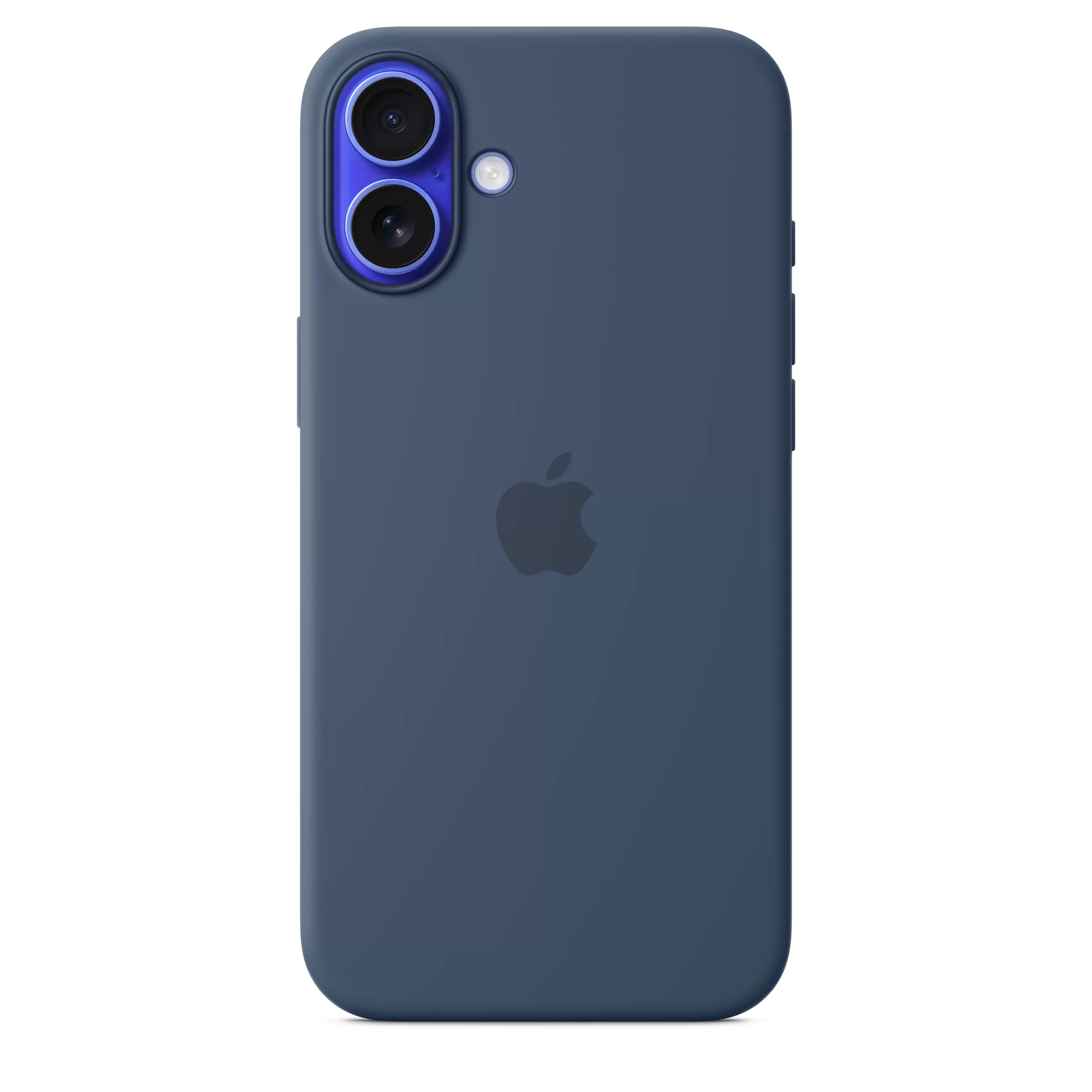 Funda de silicón con MagSafe para el iPhone 16 Plus - Azul denim