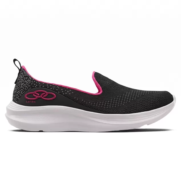 Olympikus Tenis Mujer SAFIRA Negro Blanco