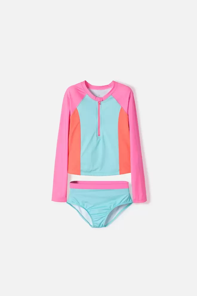 CONJUNTO DE BAÑO DE MIC MULTICOLOR PARA NIÑA
