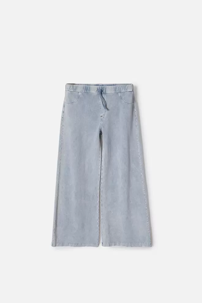 JOGGER DE MIC CON CORDÓN AZUL PARA NIÑA