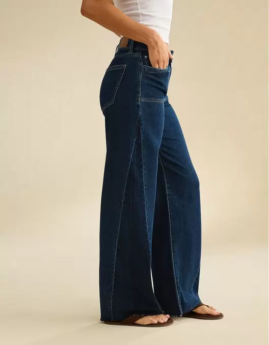Jean Baggy Wide Leg Tiro Alto Ae