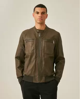 Chaqueta de Piel de Cordero para Hombre