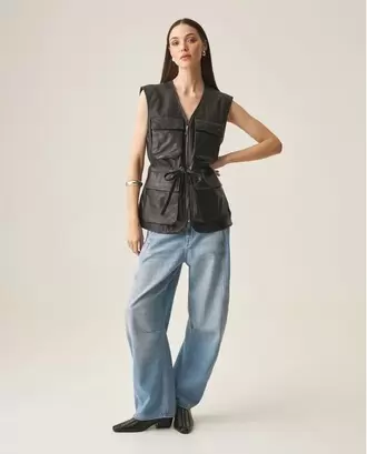 Chaleco de Cuero para Mujer
