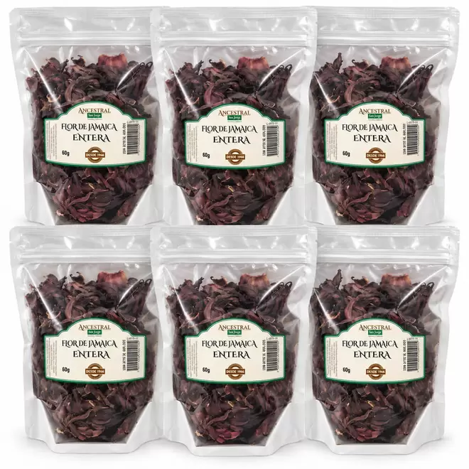 Pack Flor de Jamaica Entera 60 g 6 Unidades
