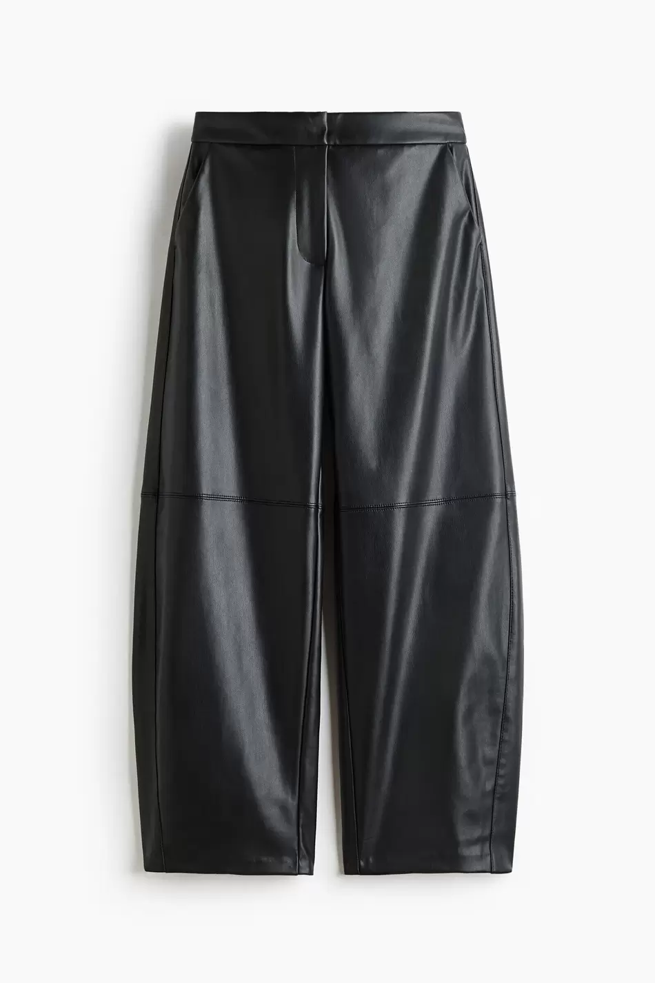 Pantalón revestido con piernas estilo globo