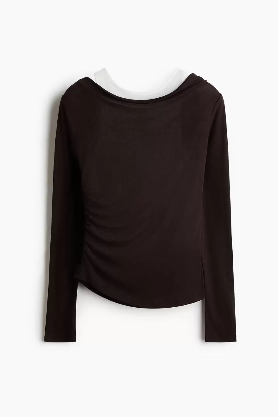 Blusa de punto efecto superposición