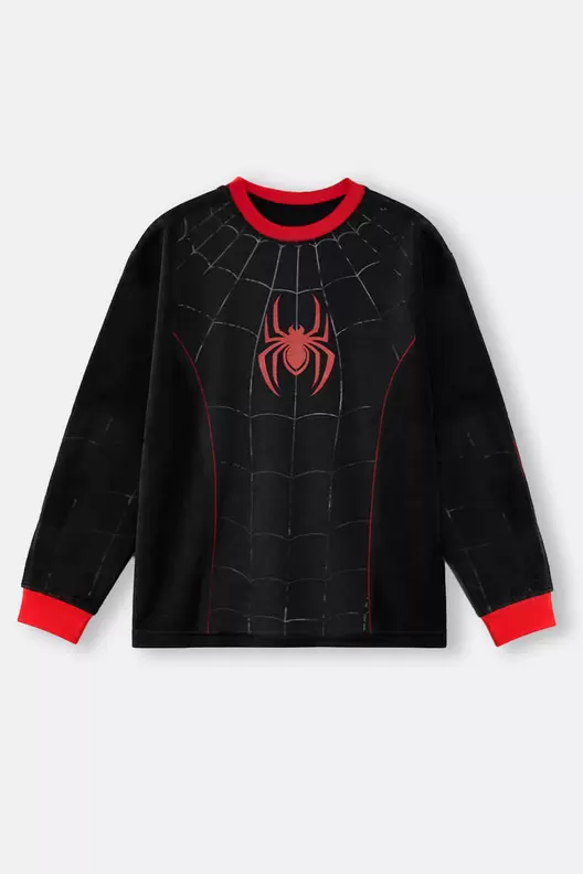 Camiseta doble manga para niño inspirada en Spiderman