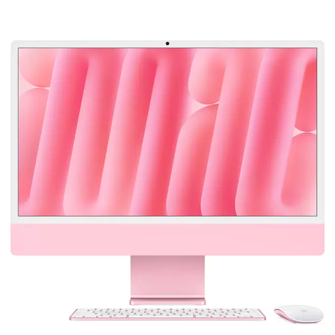 IMac con pantalla Retina 4,5K de 24 pulgadas: Chip M4 de Apple con CPU de 8 núcleos y GPU de 8 núcleos, 256 GB SSD - Rosa