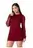 Vestido Mujer Vinotinto Fi 88799