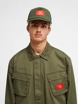 Bob Marley Uprising Chaqueta tipo militar Verde Hombre