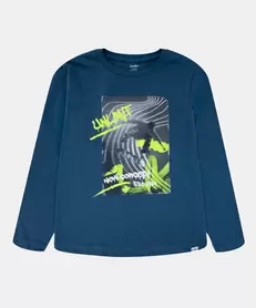 Camiseta Manga Larga Para Niño