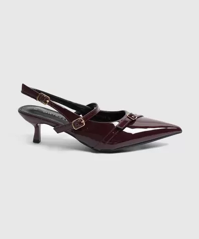 Tacones Destalonados Con Correas Mujer