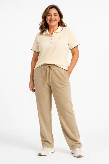 Camiseta polo silueta amplía