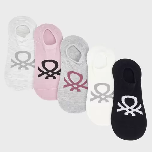 Pack de 5 Calcetines casuales para Mujer Tobilleras Benetton