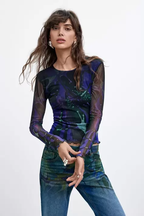 Camiseta tul Estampada M. C. Lacroix