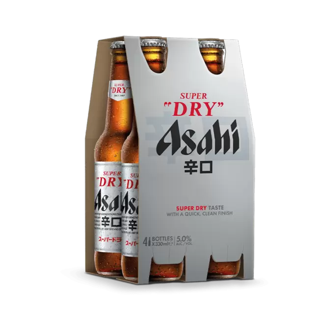 Cerveza Asahi Super Dry 4Pack 330ml