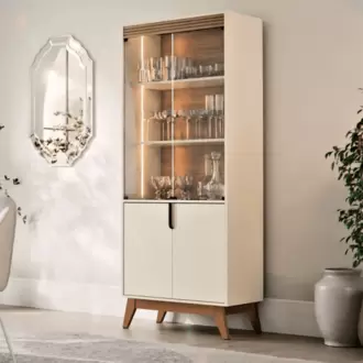 Mueble Bar Paraty | Vitrina para Sala o comedor | Estilo moderno