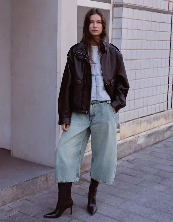 Bermuda denim slouchy