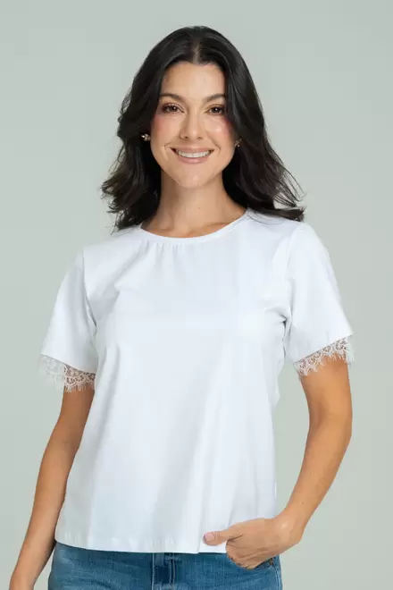 CAMISETA ENCAJE