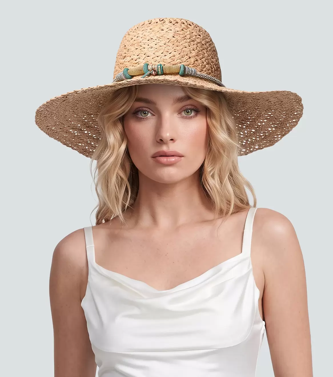 Sombrero Extra Grande Con Cordon Decorativo Derek