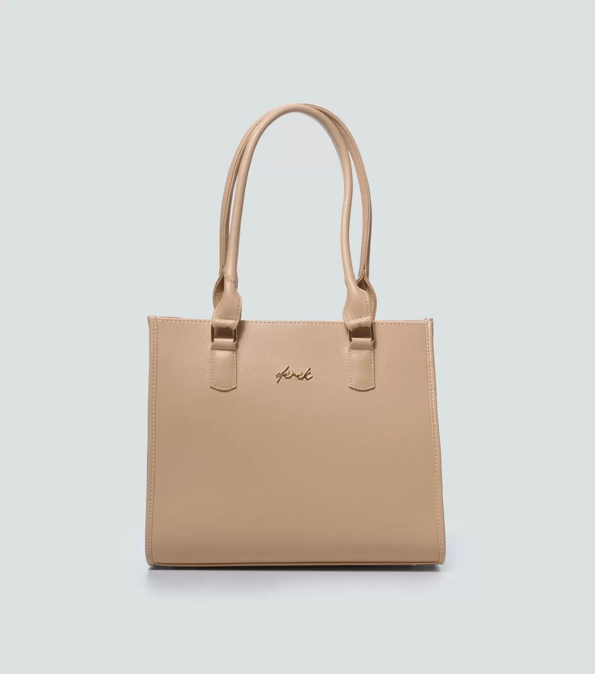 Bolso Grande Para Mujer Unicolor Con Tira Auxiliar Amanda Derek