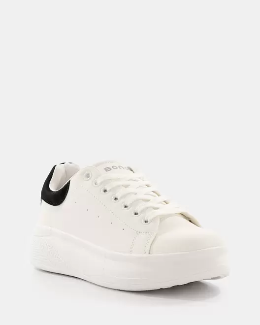 Tenis Urbanos de Suela Gruesa - BLANCO X NEGRO