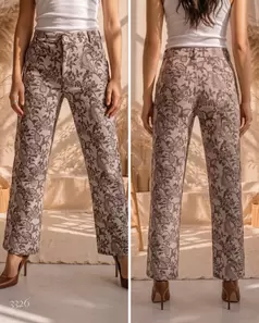 Pantalón Sastre Texturizado Jacquard Floral - Edición Exclusiva