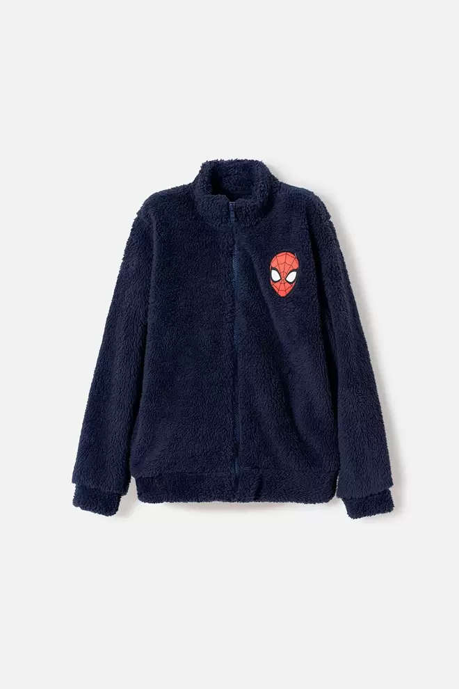 BUZO DE SPIDER-MAN CON CIERRE AZUL PARA NIÑO