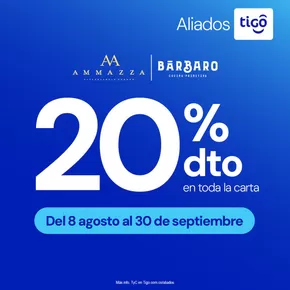 Catálogo Tigo en Medellín | 20% de DTO en toda la carta | 2025-08-12T00:00:00.000Z - 2025-09-30T00:00:00.000Z