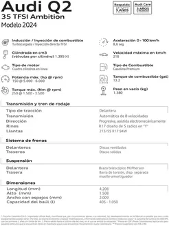 Catálogo Audi en Bogotá | Audi Q2 | 2025-08-13T00:00:00.000Z - 2026-08-13T00:00:00.000Z