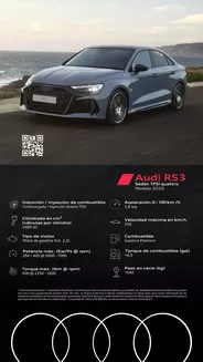 Catálogo Audi en Bogotá | Audi RS 3 Sportback | 2025-08-14T00:00:00.000Z - 2026-08-14T00:00:00.000Z
