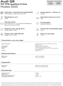 Catálogo Audi en Bogotá | Audi Q8 S line | 2025-09-07T00:00:00.000Z - 2026-09-07T00:00:00.000Z