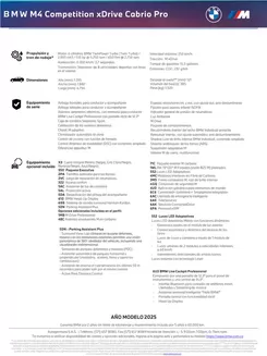 Catálogo BMW en Barranquilla | BMW M4 Copmetition xDrive Cabrio Pro | 2025-10-06T00:00:00.000Z - 2025-12-31T00:00:00.000Z