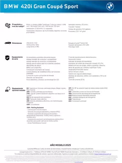 Catálogo BMW en Barranquilla | 420i Gran Coupe Sport | 2025-10-06T00:00:00.000Z - 2025-12-31T00:00:00.000Z